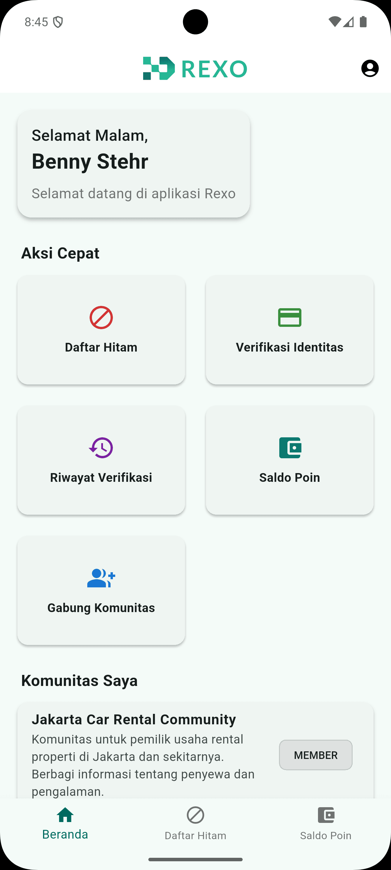 Rexo App Screenshot